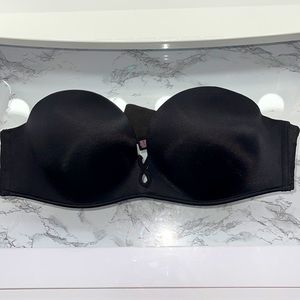 Strapless Bombshell Push Up Bra Black
